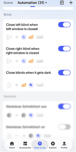 Automations roller blinds