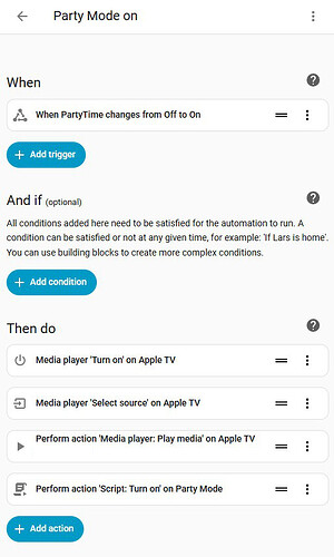 Party Time - 04 Create Automation on