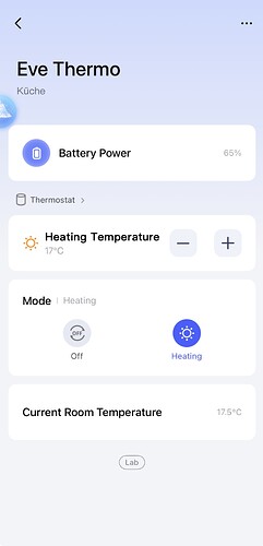 Control panel in Aqara Home